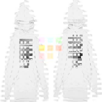 Colors Asl Sign Language Deaf Sign Language Simple Asl Hoodie | Mazezy