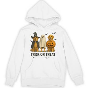 Cute Dog Halloween Costume Golden Retriever Trick Or Treat Hoodie - Thegiftio