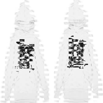 Cute Retro Vintage Logo Happy Aussie Dog Lover Hoodie - Thegiftio