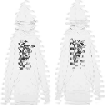 Cute Staffordshire Bull Terrier Staffy Dog Paw Hoodie | Mazezy