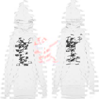 Dabbing Candy Cane Christmas Graphic Hoodie | Mazezy