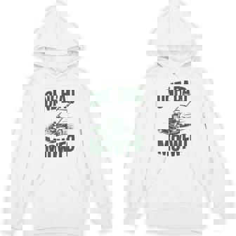 Dad Lawn Mowing One Bad Mowfo Mower Dad Gardening Hoodie - Thegiftio