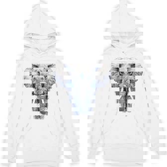 Elephant Artwork Animal Motif Art Animal Elephant Unisex Hoodie | Mazezy