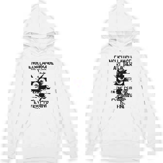 English Language Art ELA Teacher It's Fine Cat Unisex Hoodie | Mazezy