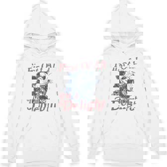 First Of All I'm A Delight Angry Opossum Possum Hoodie | Mazezy