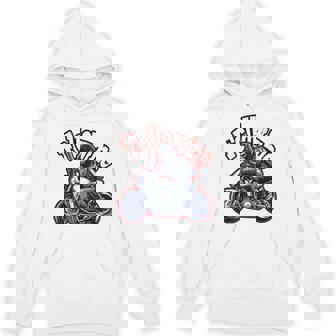 Followmeバイクに乗るゴリラのバックプリントデザイン パーカー - Kawaiitshirt