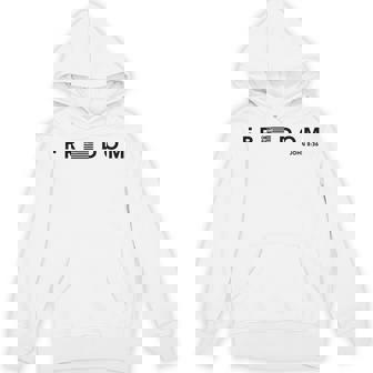 Freedom American Flag Christ Is King Sets You Free Hoodie - Thegiftio