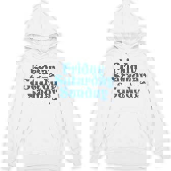 Fridayaturdayunday Moodibe Weekend Relax Day Off パーカー - Kawaiitshirt