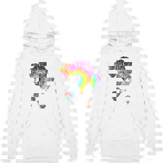 Fun Hot Air Balloon Hippie Tie Dye Ballooning Lt Unisex Hoodie | Mazezy