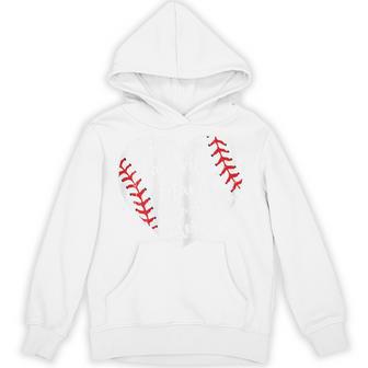 My Favorite Player Calls Me Step-Mom Baseball Heart Hoodie - Thegiftio UK