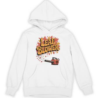 Leaf Blower Joke Gardening Retro Hoodie - Monsterry UK