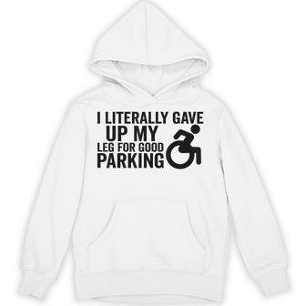 Wheelchair Handicap Disability Parking Leg Ampu Hoodie - Thegiftio UK