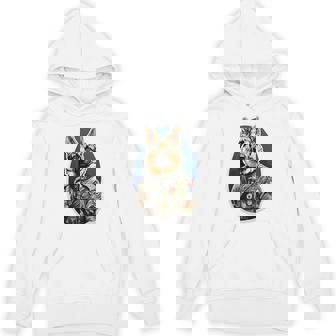 German Shepherd In Military Uniform GSD Pop Art Style Premium Unisex Hoodie | Mazezy