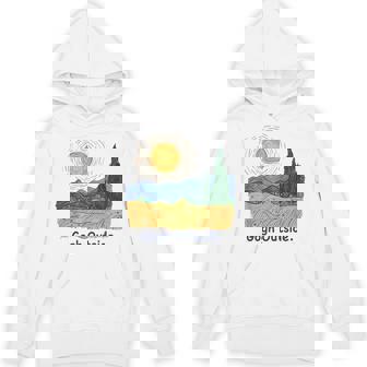 Gogh Outside Starry Night Nature Lover Inspirational Artist Hoodie | Seseable UK