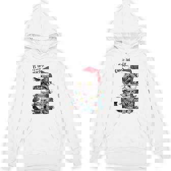 Grumpy Christmas Cat Jolly Enough Holiday Hoodie | Mazezy