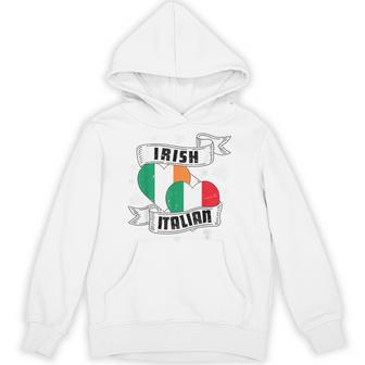 Half Irish Half Italian Ireland Italy Flag St Patrick's Day Hoodie - Thegiftio
