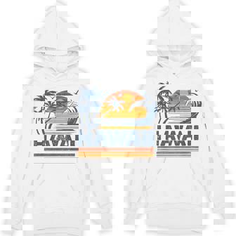 Hawaii Vacation Sunset Cute 70S Vintage Retro Beach Hoodie - Monsterry