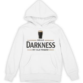 Hello Darkness My Old Friend Beer Drinker Beer Lover Hoodie - Monsterry