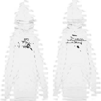 I'd Rather Be Hang Gliding Heart Beat Hang Glider Pilot Unisex Hoodie | Mazezy