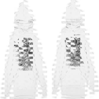 Irish Setter Raising Paw For Dog Owner Hoodie - Monsterry