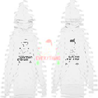 It's Fine I'm Fine Everything Is Fine Xmas Cat Christmas Hoodie | Mazezy