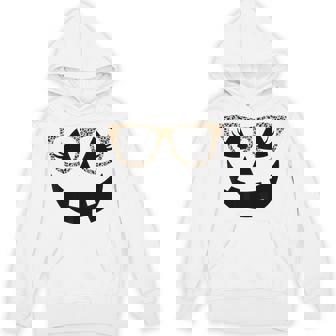 Jack O Lantern Face Pumpkin Hallowen Leopard Glasses Hoodie - Monsterry