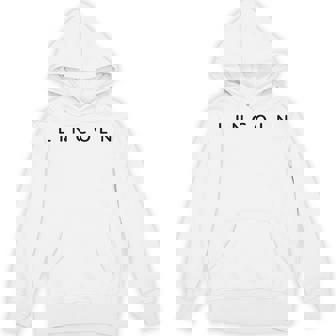 Lincoln Personalized Name Modern Font Contemporary Unisex Hoodie | Mazezy