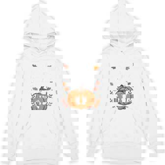 Little Pumpkin On The Way Cute Pregnancy Reveal Halloween Hoodie | Mazezy