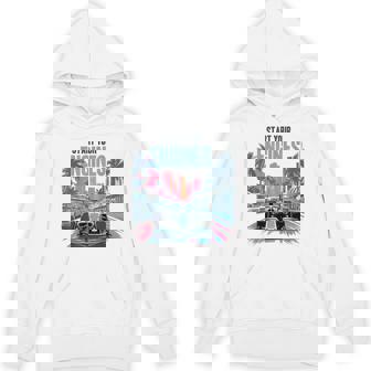 Miami Pit Crew Costume Car Racing Tshirt Retro Auto Car Race Unisex Hoodie | Mazezy