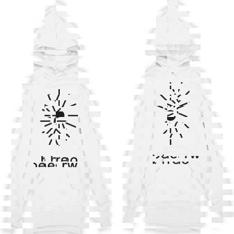 Be Here Now Mindfulness Quote Minimal Zen Sunburst Hoodie | Seseable FR