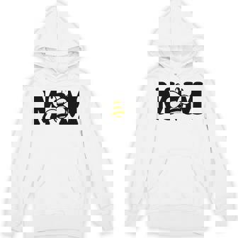 Mom Bee Cute Beekeeping Birthday Party Matching Family Mama Unisex Hoodie | Mazezy