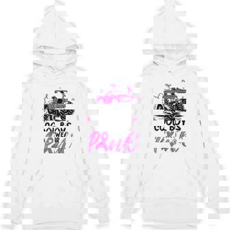 Monster Truck Cool Boys Wear Pink Breast Cancer Awareness Hoodie | Mazezy