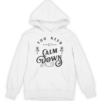 You Need To Calm Down Retro Cute Hoodie - Thegiftio UK