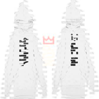 Nope No Kings Protest Sign Vertical Hoodie - Monsterry