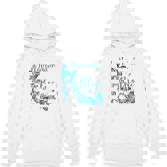 In November We Wear Butterflies Blue Diabetes Awareness Hoodie | Mazezy