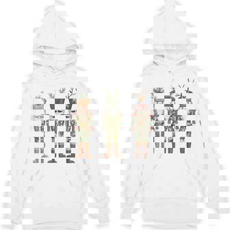 Old Camo Camouflage Nutcrackers Hunting Season Christmas Hoodie - Monsterry