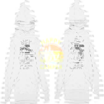 One Happy Camper Toddler Boy Camping Campfire Puns Hoodie - Thegiftio