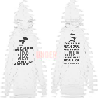 One Nation Under Surveillance Dystopian Satire Hoodie - Monsterry
