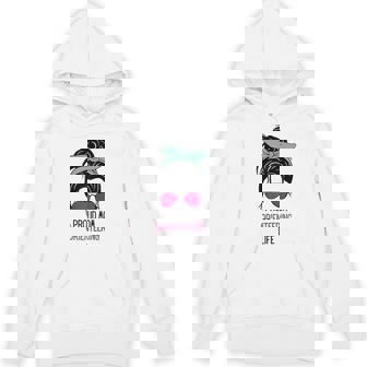 Orienteering Mom Outfit Messy Hair Bun Unisex Hoodie | Mazezy