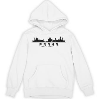 Prague Skyline Czech Republic Praha Souvenir Hoodie | Mazezy