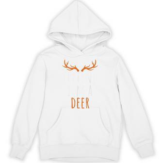 Pretend I'm A Deer Reindeer Sven Adult Cute Matching Hoodie - Thegiftio UK