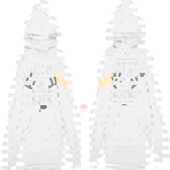 Pretend Im A Reindeer Easy Christmas Costume Xmas Pajamas Hoodie | Mazezy