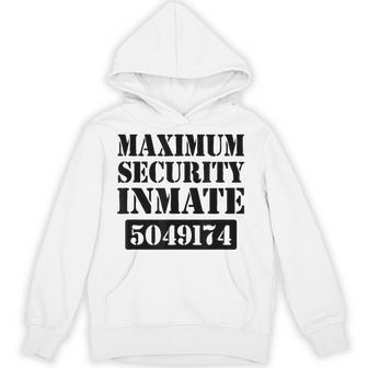 Prisoner Costume Orange Prison Uniform Halloween Jail Inmate Hoodie - Thegiftio UK