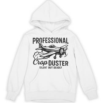 Professional Crop Duster Fart Joke Dusting Airplane Hoodie - Thegiftio UK