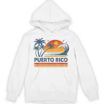 Puerto Rico Vacation Sunset Cute 70S Vintage Retro Beach Hoodie - Thegiftio UK