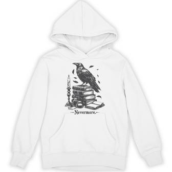 Raven Nevermore Edgar Allan Poe Hoodie - Thegiftio UK