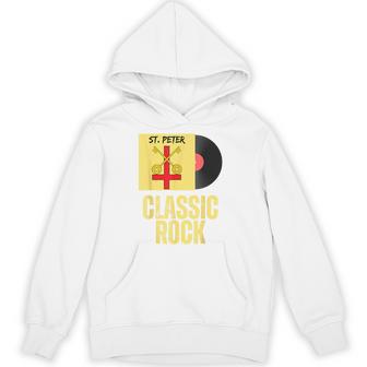 Saint Peter Classic Rock Pun Record Album Apostle Catholic Hoodie - Monsterry