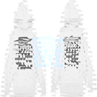 Sardine Fish Mermaid Coastal Summer Retro Graphic Hoodie - Monsterry
