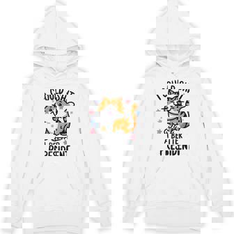 I Could Shit A Better President Anti Trump Cats Lovers Hoodie - Monsterry