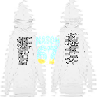 Six Seven Ice Cream Drip Mason 67 Meme Halloween On Back Hoodie - Seseable